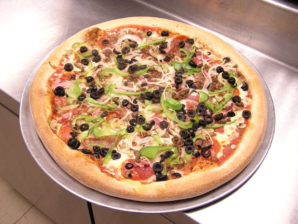 Order Small Jimmy’s Special Pizza food online from Jimmy's Pizza Too store, Lowell on bringmethat.com