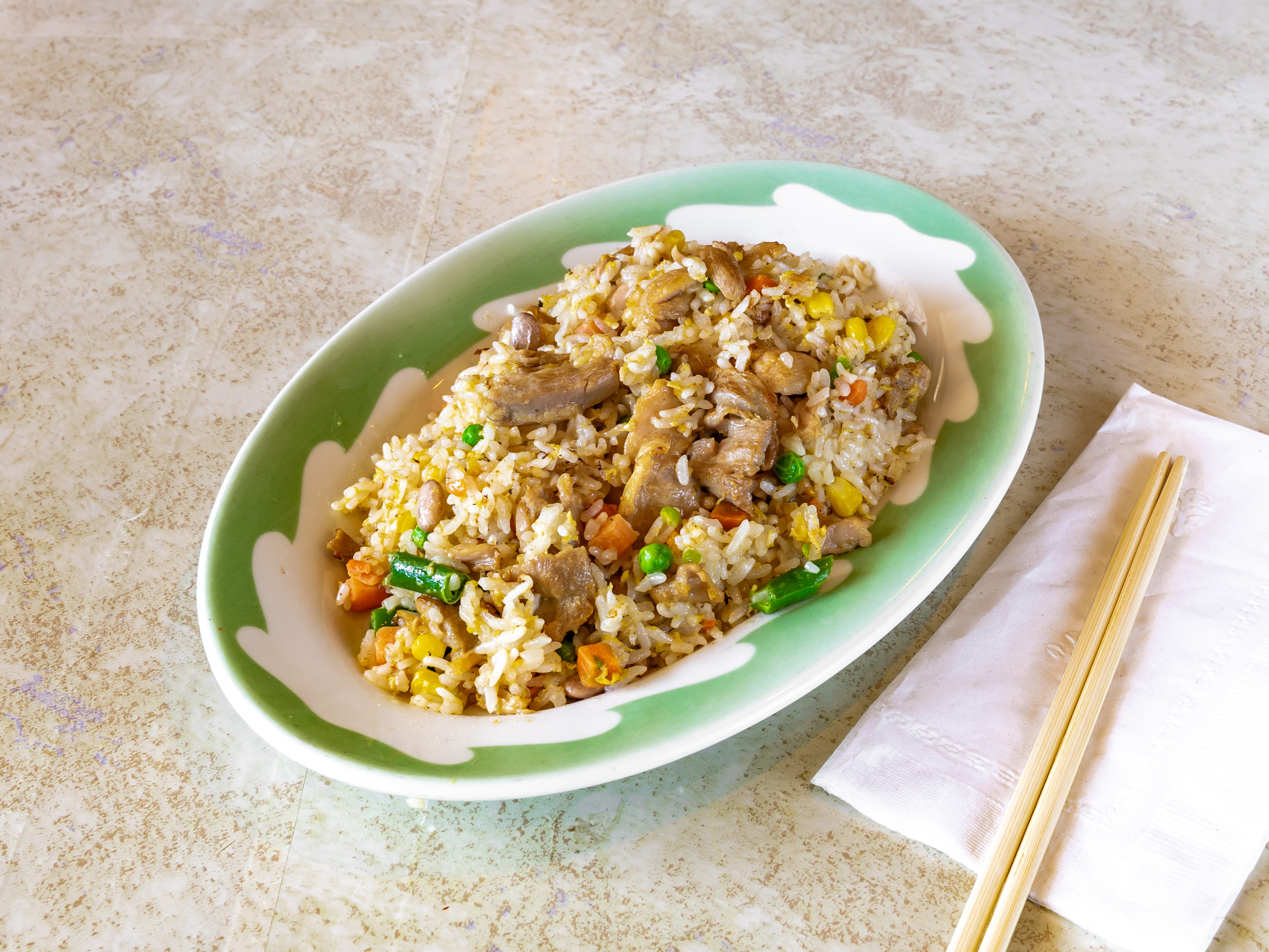 Order Chicken Fried Rice 치킨볶음밥 food online from Go Ba Woo store, Tappan on bringmethat.com