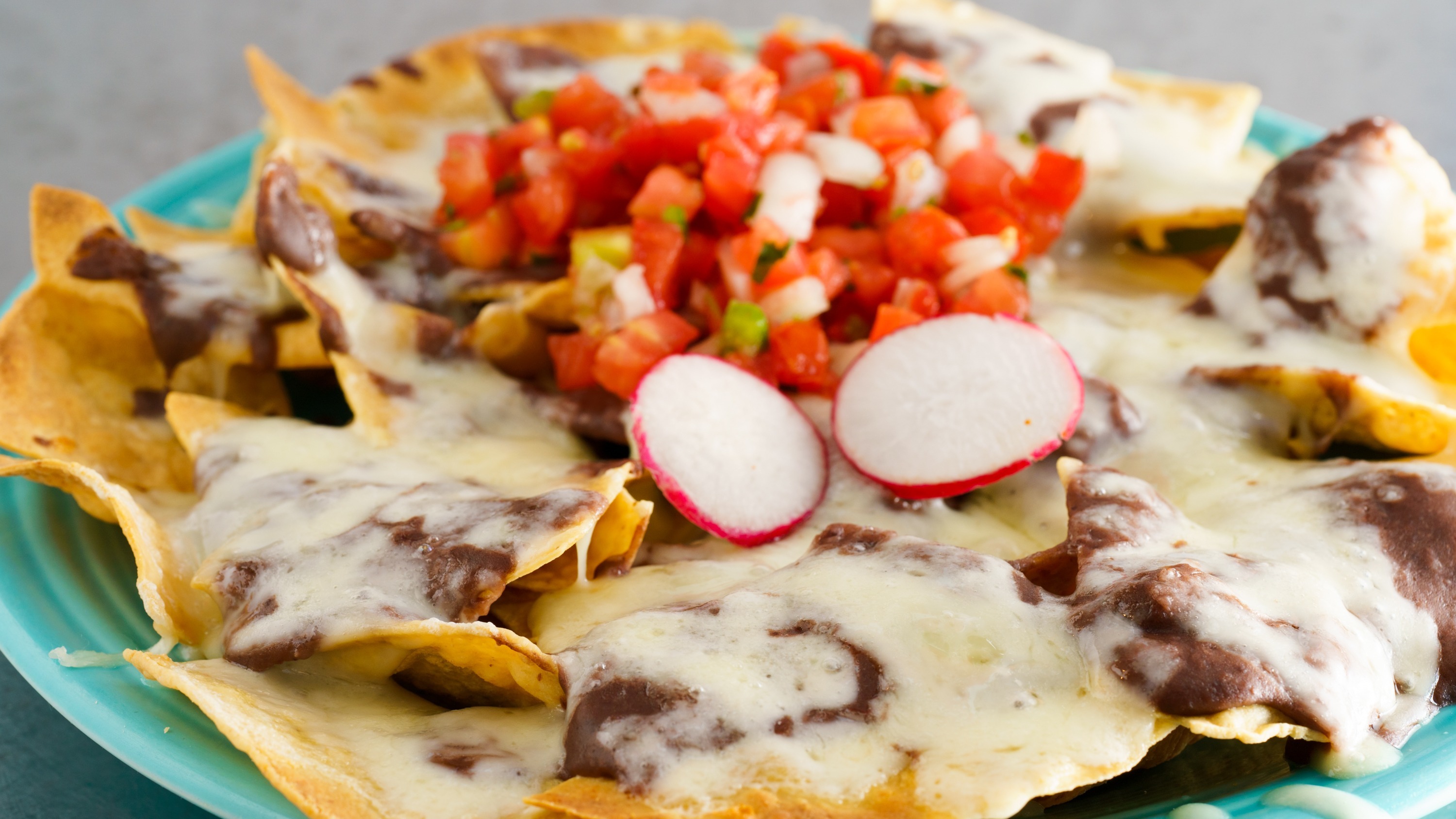 Order Nachos with Cheese Beans Salsa food online from Papalote store, San Francisco on bringmethat.com