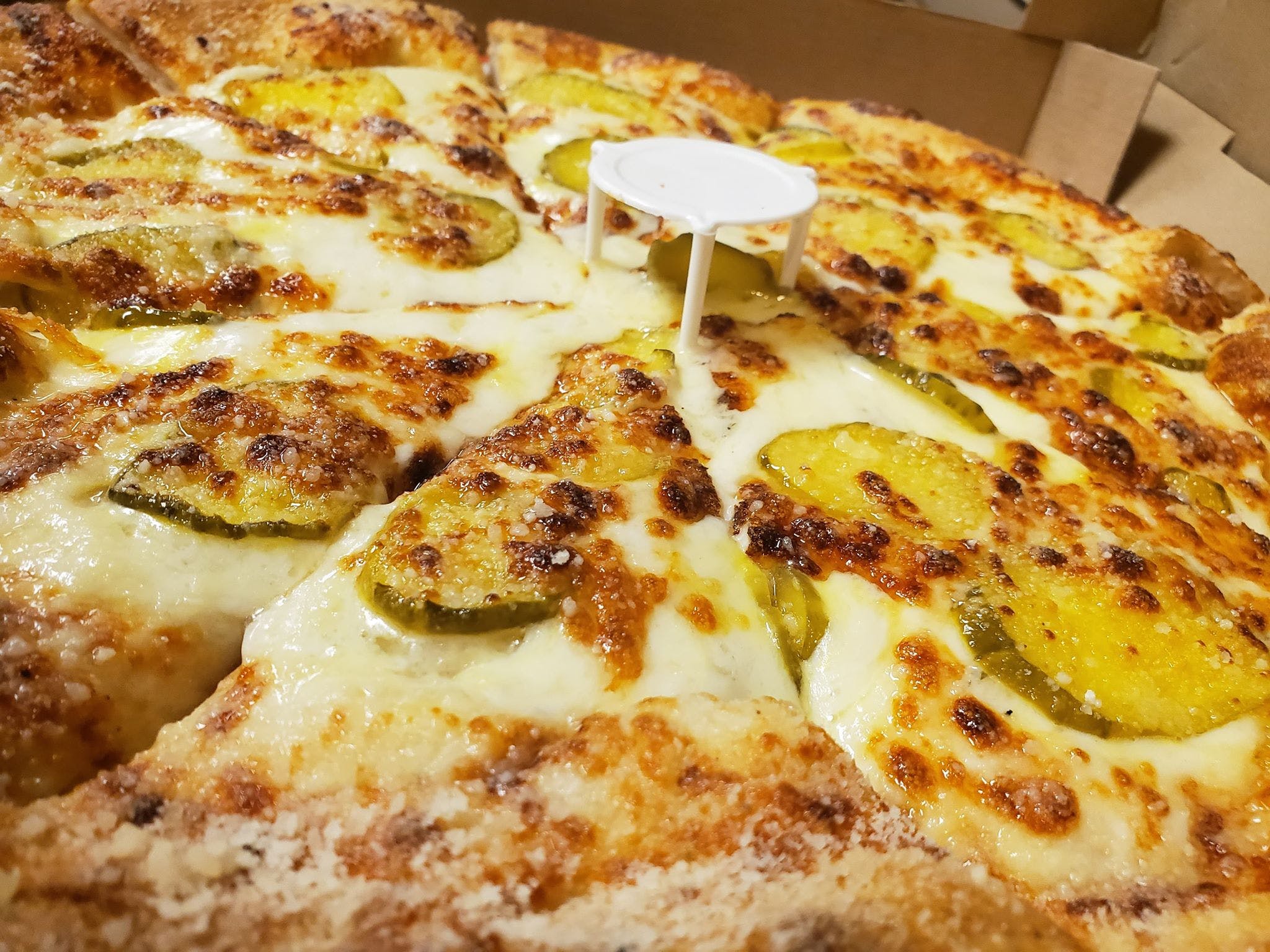 Order Creamy Garlic Dill Pickle Pizza - Small 8" food online from North Jersey Pizza Co store, Salem on bringmethat.com
