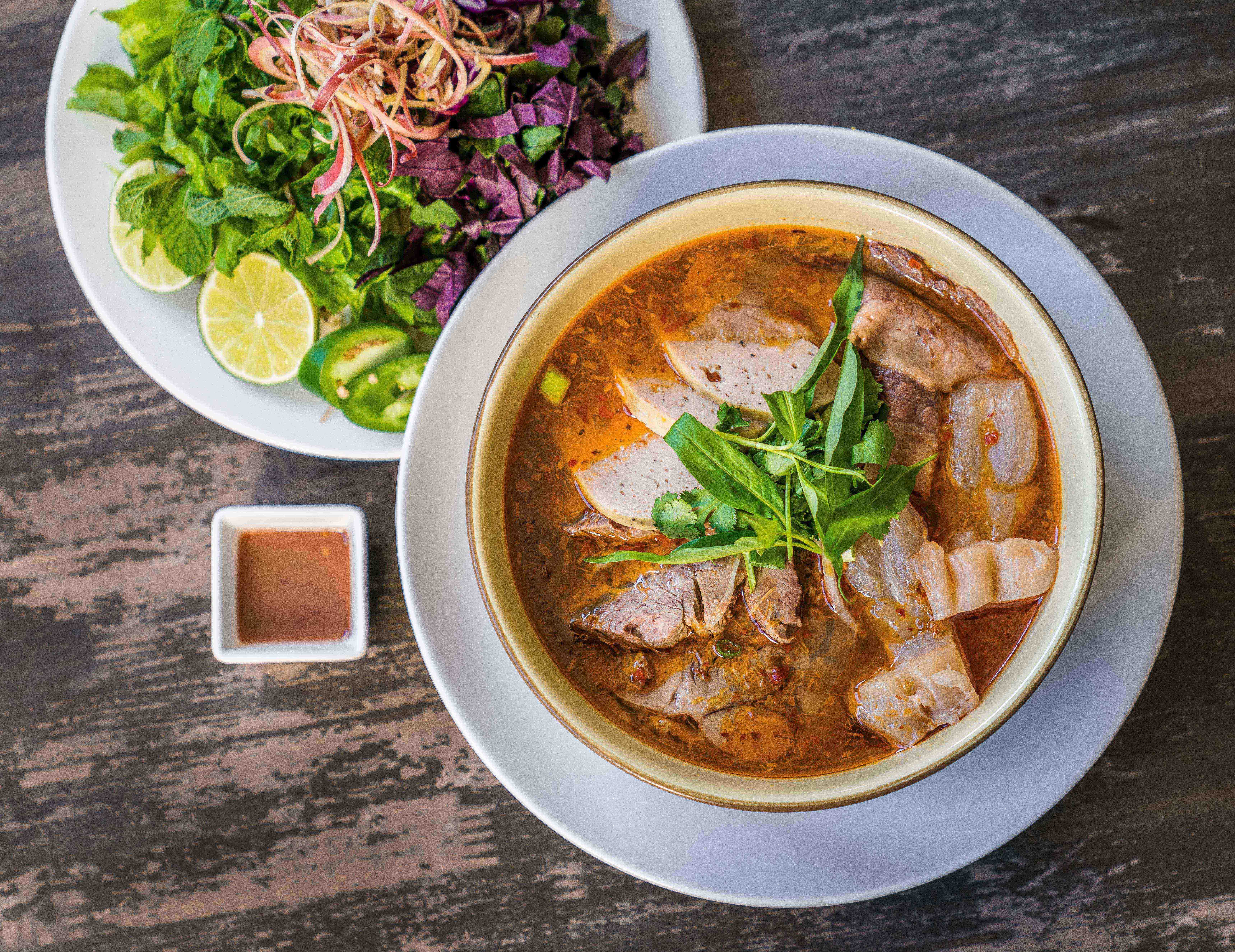 Order Bun Bo Hue Soup food online from Bamboo House Express store, Temecula on bringmethat.com