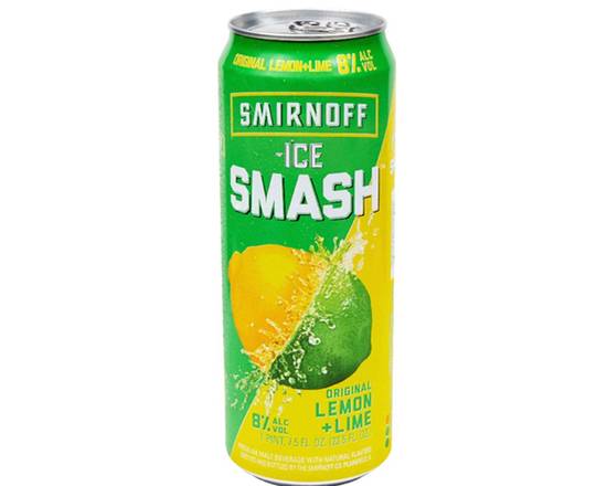 Order Smirnoff-Ice smash Original Lemon Time 23.5 fl oz. (ABV 8%)  food online from Central Liquor Market store, Los Angeles on bringmethat.com