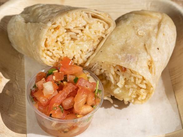 Order Rice & Cheese Burrito food online from Hugo Tacos store, Los Angeles on bringmethat.com