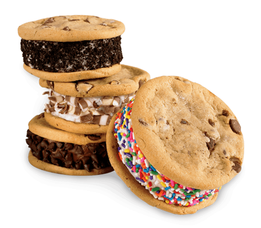 Order Ice Cream Cookie Sandwich Variety 4-Pack - Ready Now food online from Cold Stone Creamery store, Santa Clarita on bringmethat.com