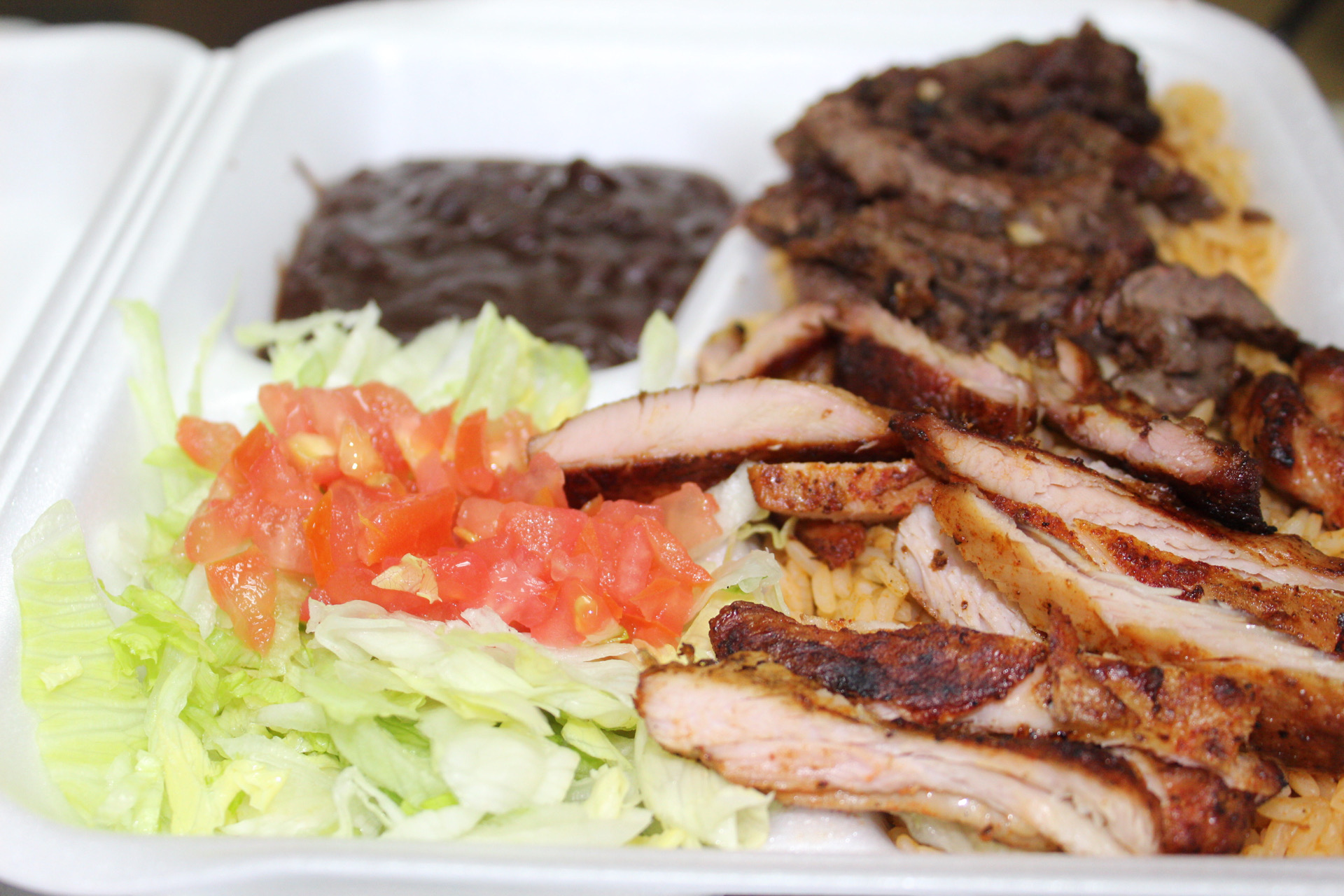 Order S10. Grilled Chicken and Steak Special food online from Yummy Taco store, Inwood on bringmethat.com