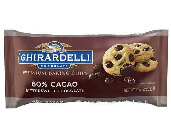 Order Ghirardelli 60% cacao Baking Chocolate chip food online from Fair Mart store, Philadelphia on bringmethat.com