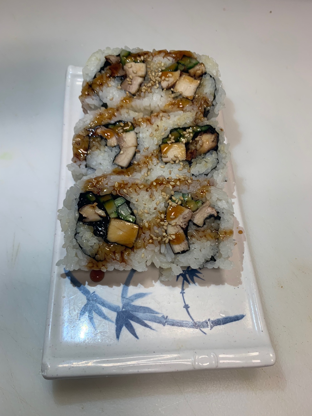 Order Chicken Teriyaki Roll food online from Joy Sushi store, San Mateo on bringmethat.com