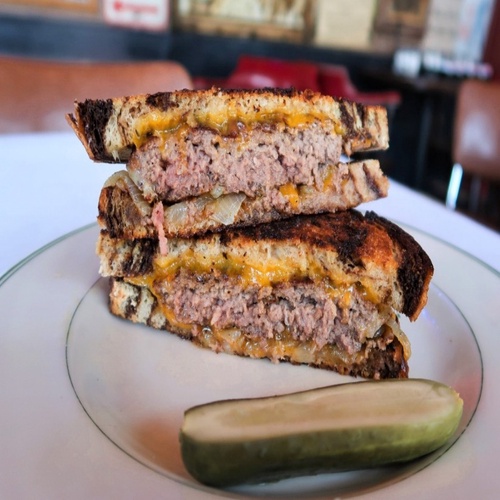 Order Classic Patty Melt Burger food online from Green Door Tavern store, Chicago on bringmethat.com