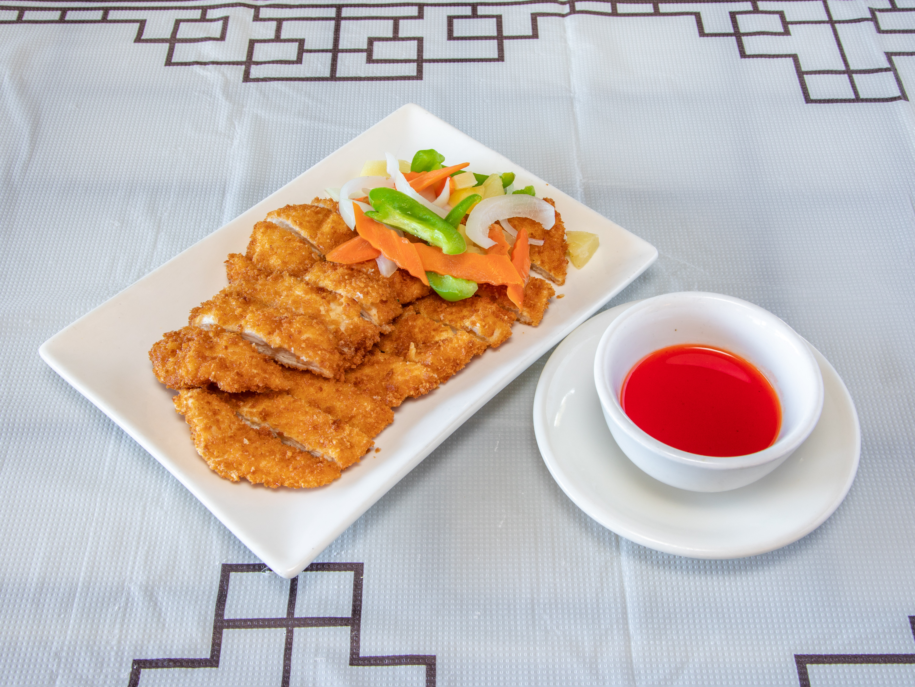 Order Sweet and Sour Chicken food online from Bamboo Cafe store, Glendale on bringmethat.com