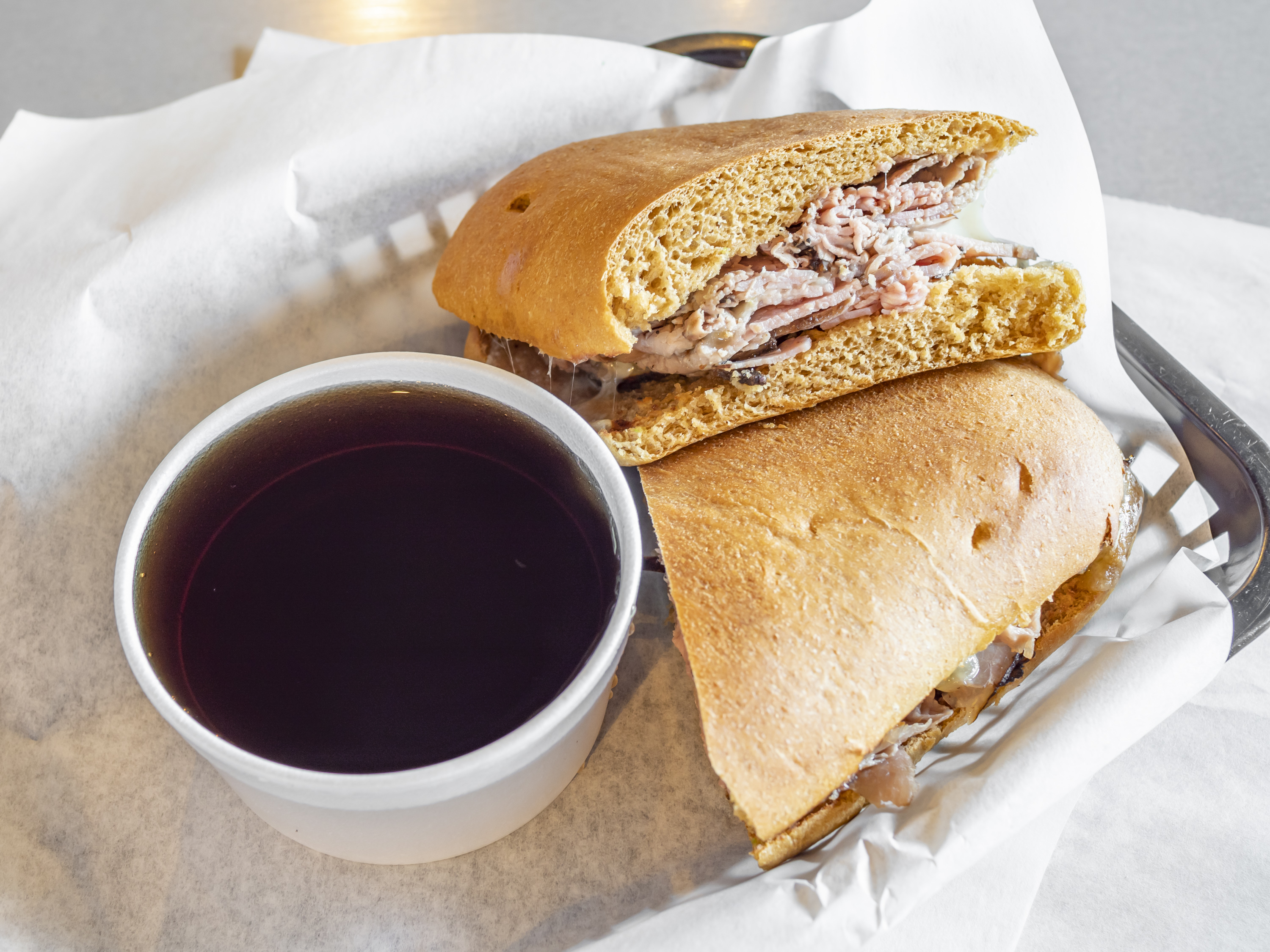 Order French Dip Sub food online from University Hero store, Corvallis on bringmethat.com