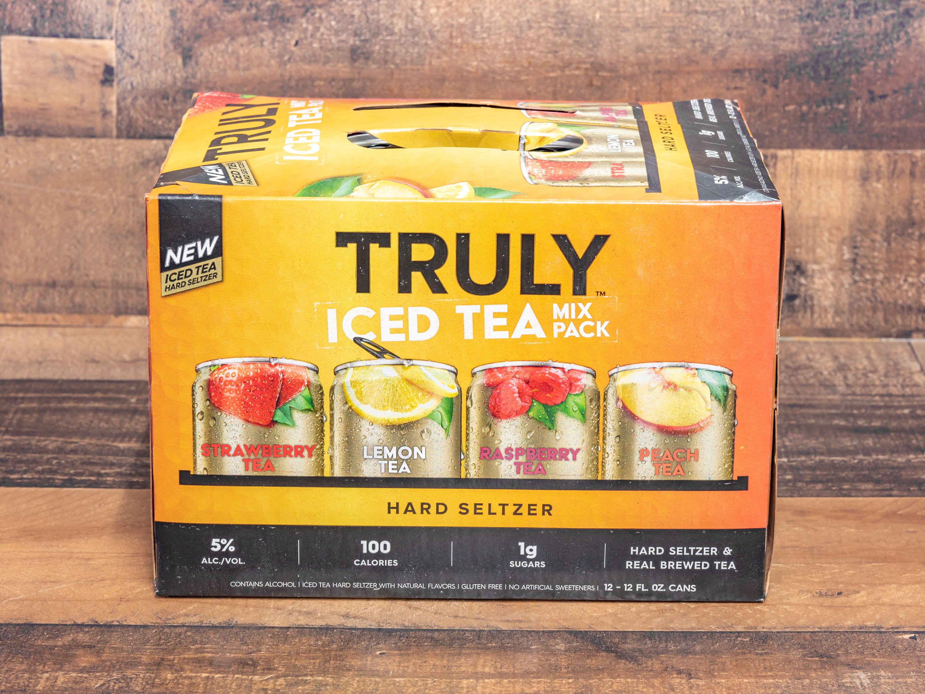 Order Truly Hard Seltzer Iced Tea Variety Pack, Spiked and Sparkling Water food online from Belvedere Liquor store, Santee on bringmethat.com