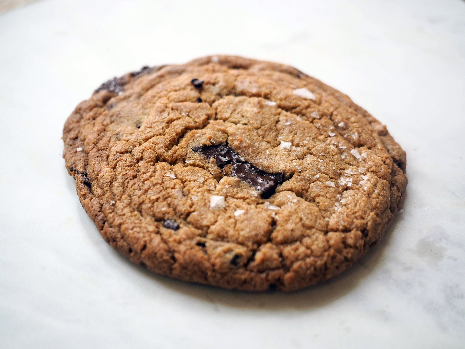 Order Giant Salted Chocolate Chip Cookie food online from Market Hall Foods store, Berkeley on bringmethat.com