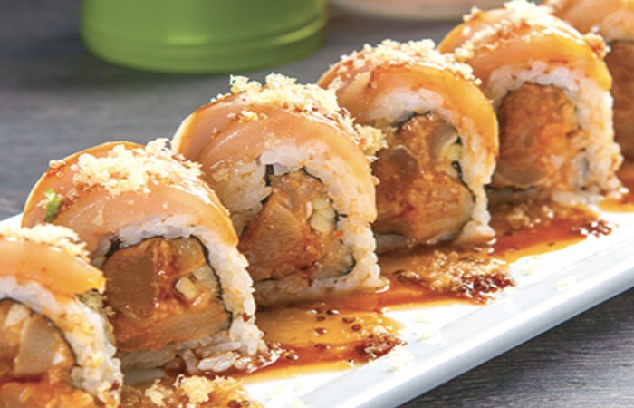 Order Albacore 101 Roll food online from Crazy Rock'N Sushi store, La Puente on bringmethat.com