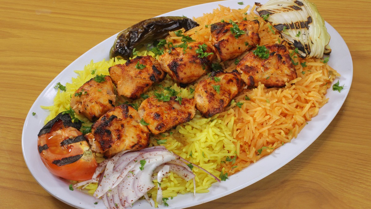 Order Chicken Kabob Plate food online from Fill A Pita store, Downers Grove on bringmethat.com