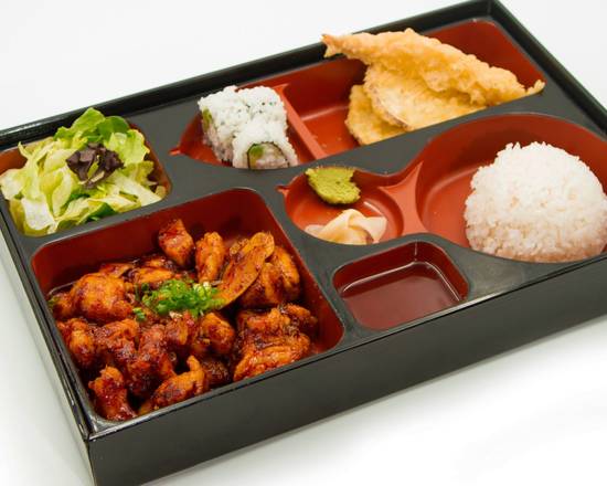 Order Karaage Bento food online from ABE Japanese Food store, Carrollton on bringmethat.com