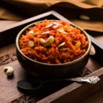 Order 128. Carrot Halwa food online from Taj Restaurant store, Warren on bringmethat.com