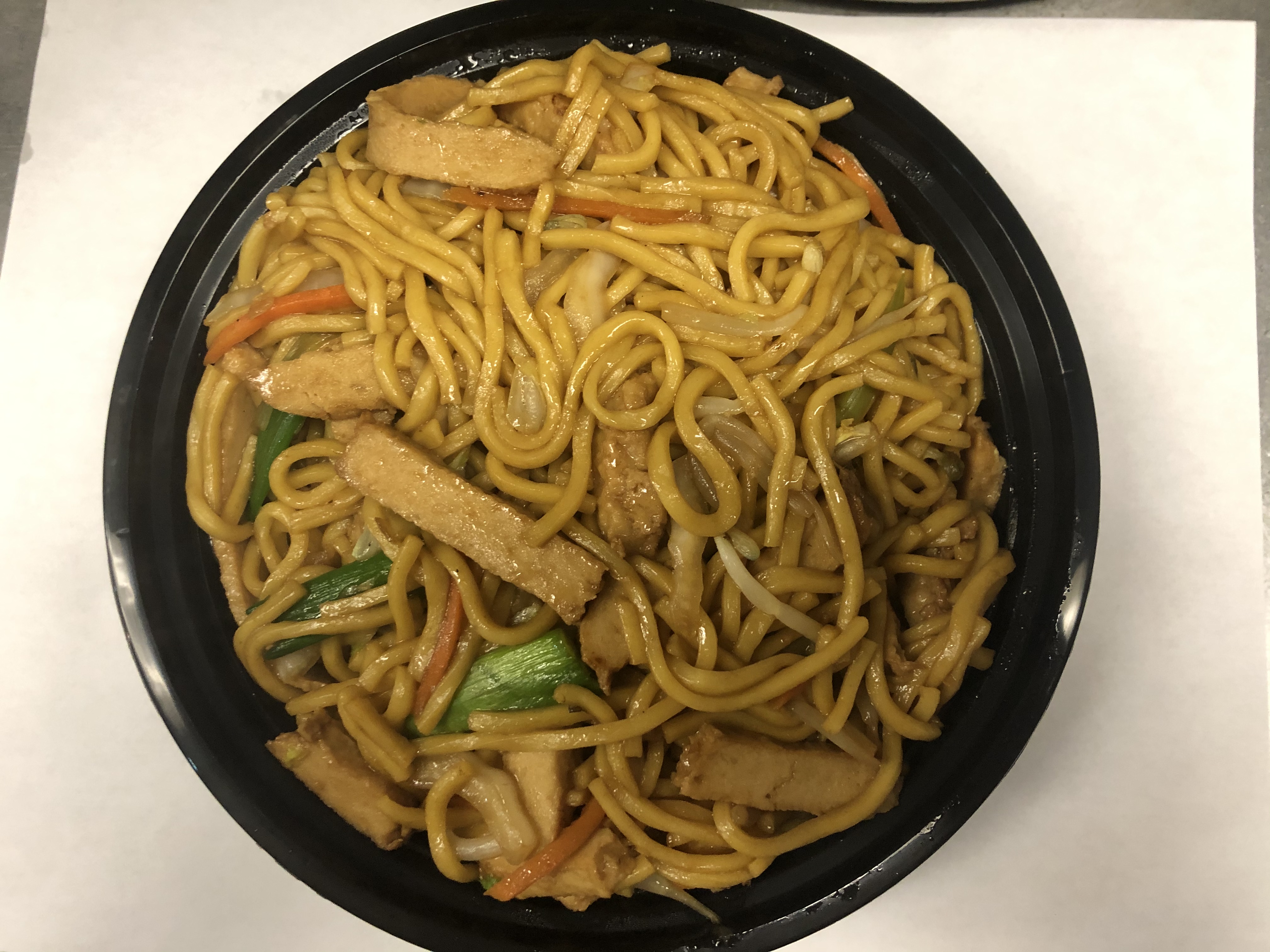 Order Vegetarian chicken Lomein素鸡捞面 food online from Yummy store, Ridgewood on bringmethat.com