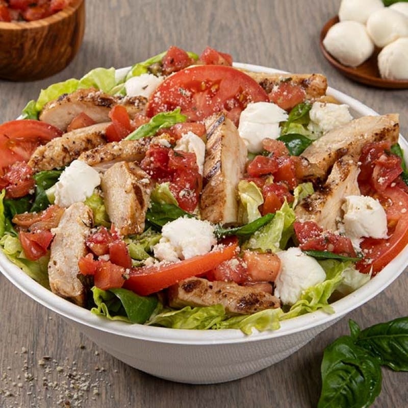 Order Chicken Caprese Salad - Entree food online from Donatos Pizza store, Hudson on bringmethat.com