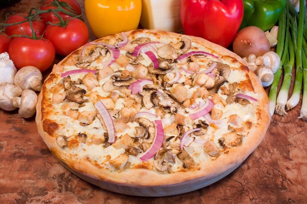 Order Cool Ranch Chicken Pizza - Small 10'' (6 Slices) food online from Ameci Pizza store, Camarillo on bringmethat.com