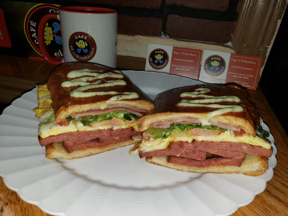 Order Colombiano Sandwich food online from Cafe El Colombiano store, Camden on bringmethat.com