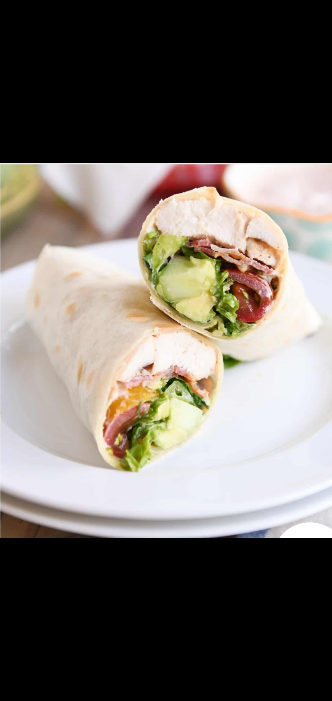 Order CBLTA Burrito (grilled chicken bacon lettuce avocad and tomatoes chipotle mayonnaise Burrito)  food online from American Gourmet Foods Deli store, New York on bringmethat.com