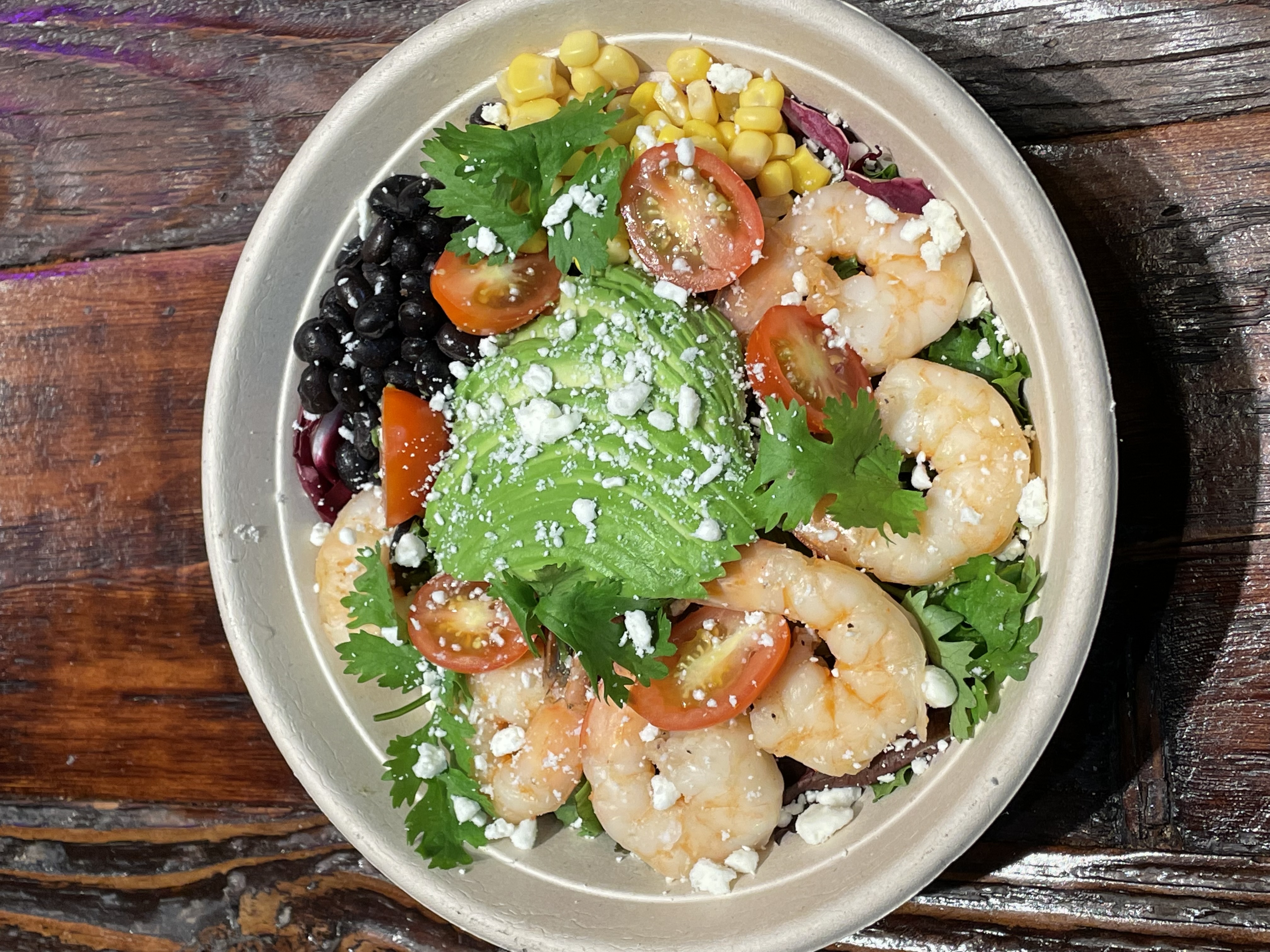Order Mexican Grilled Shrimp Bowl food online from Gansevoort Liberty Market store, New York on bringmethat.com