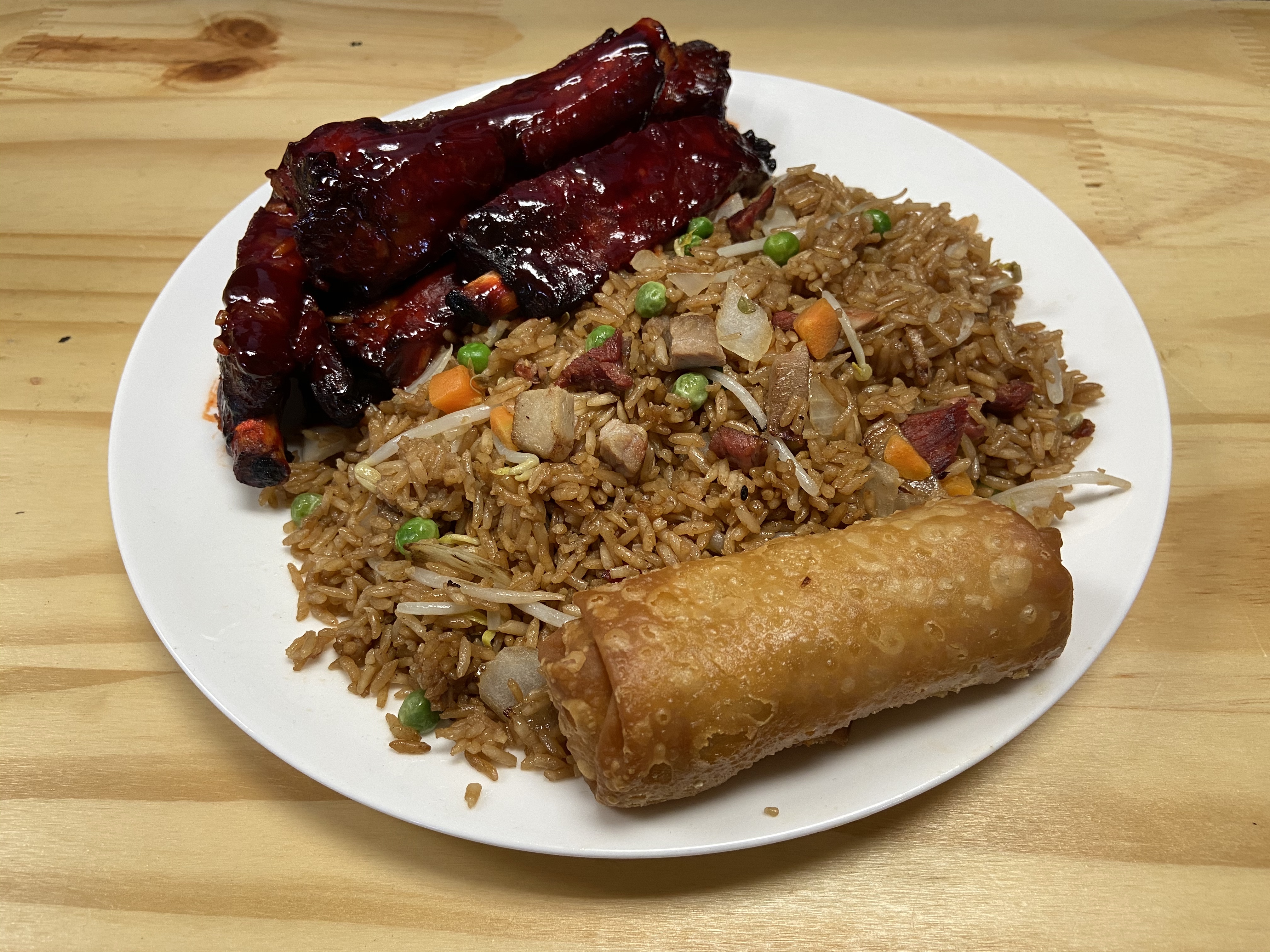 Order C19. BBQ Spare Ribs Combination Special food online from Panda House store, Mineola on bringmethat.com