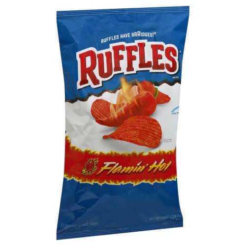 Order Ruffles · Flamin' Hot Potato Chips (8 oz) food online from Mesa Liquor store, Mesa on bringmethat.com