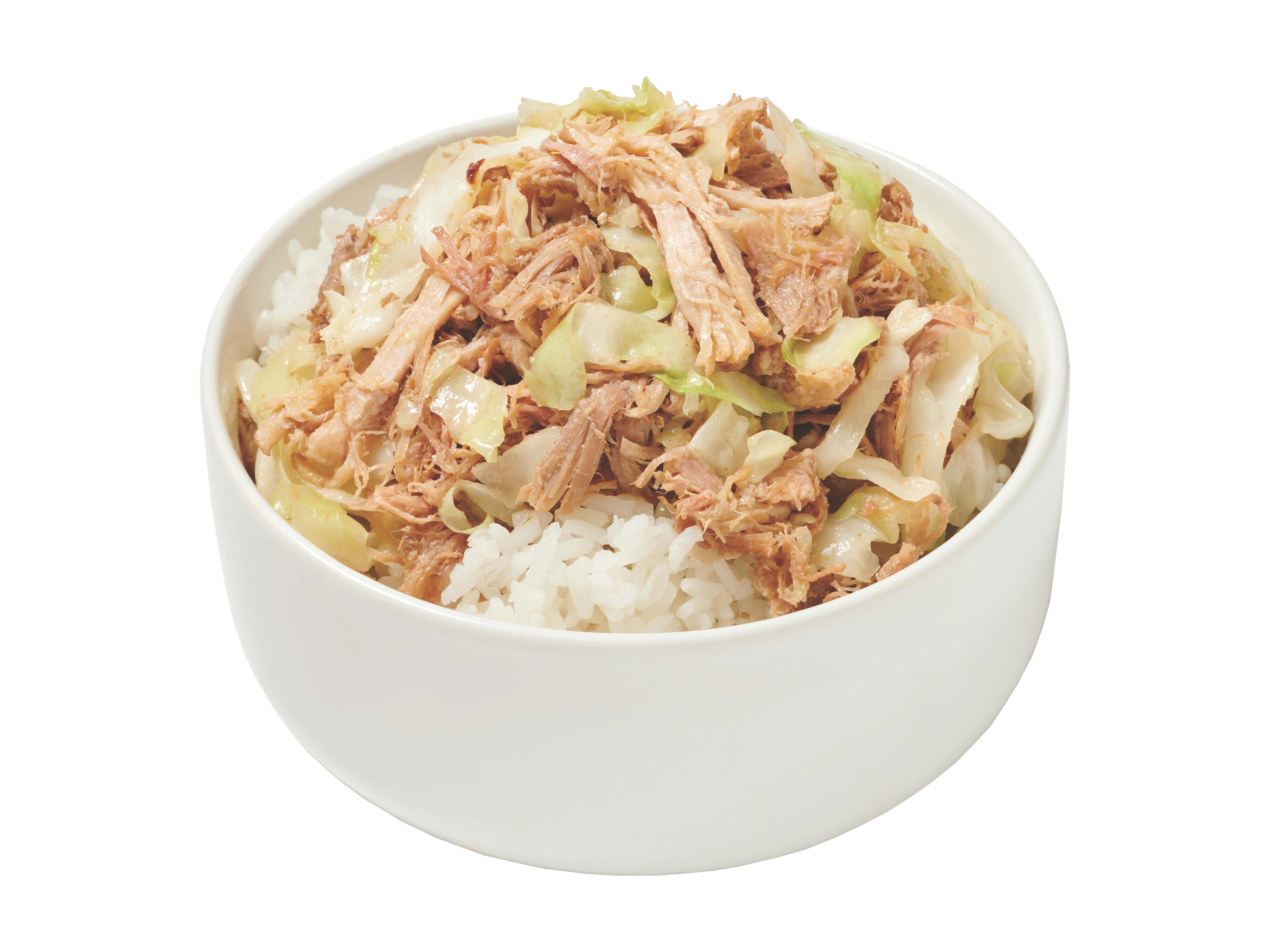 Order Kalua Pork with Cabbage Bowl food online from L&L Hawaiian Bbq store, Concord on bringmethat.com