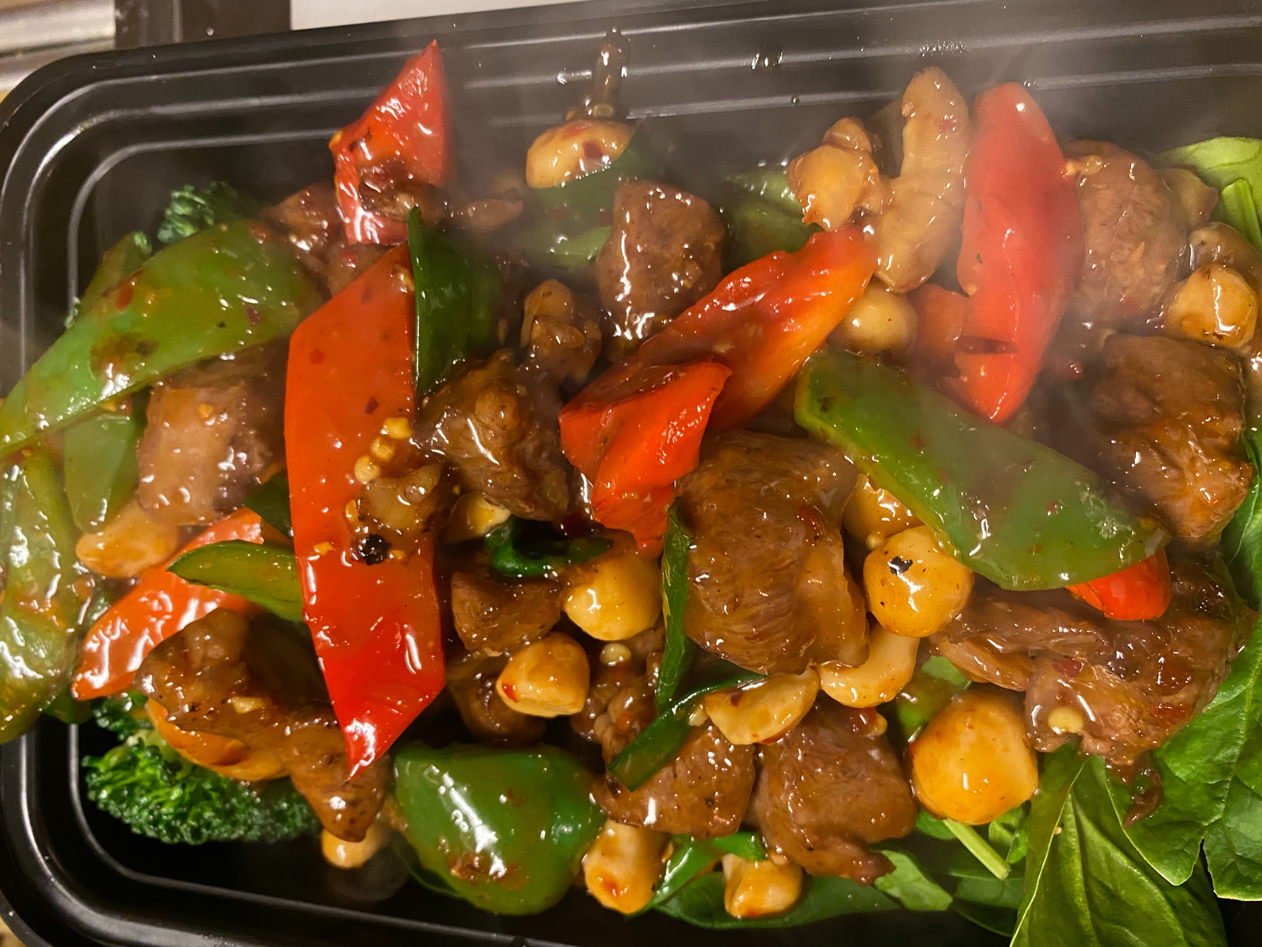 Order Beef Macadamia Dinner food online from Orchid Thai Restaurant & Bar store, Falmouth on bringmethat.com