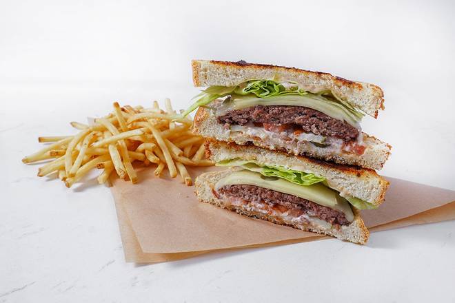 Order Grilled Sourdough Burger food online from Polly Pies store, Huntington Beach on bringmethat.com