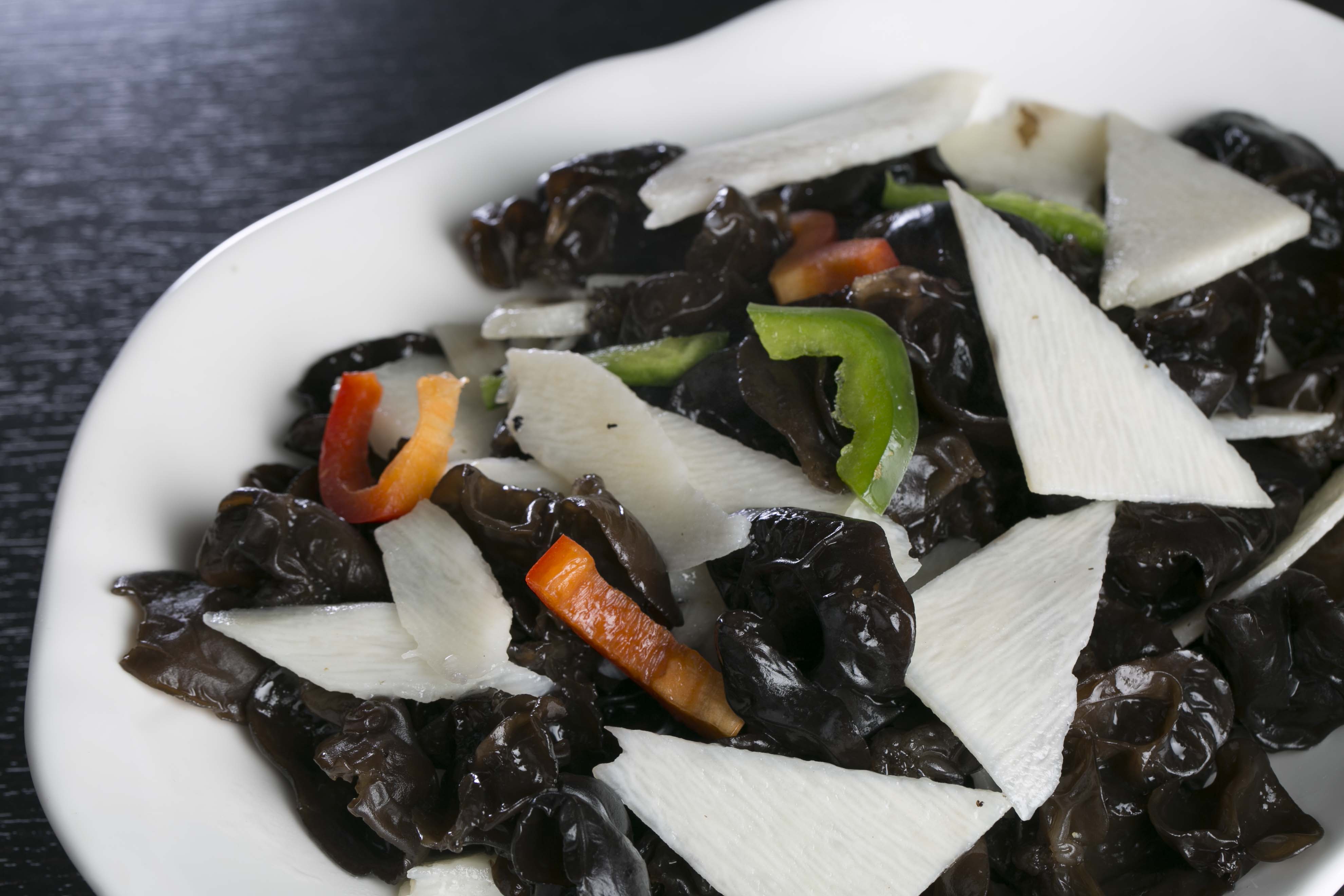 Order D5. Pan Fried Mountain Yam Blk Fungus food online from Icho Izakaya Fusion Cuisine store, Temple City on bringmethat.com