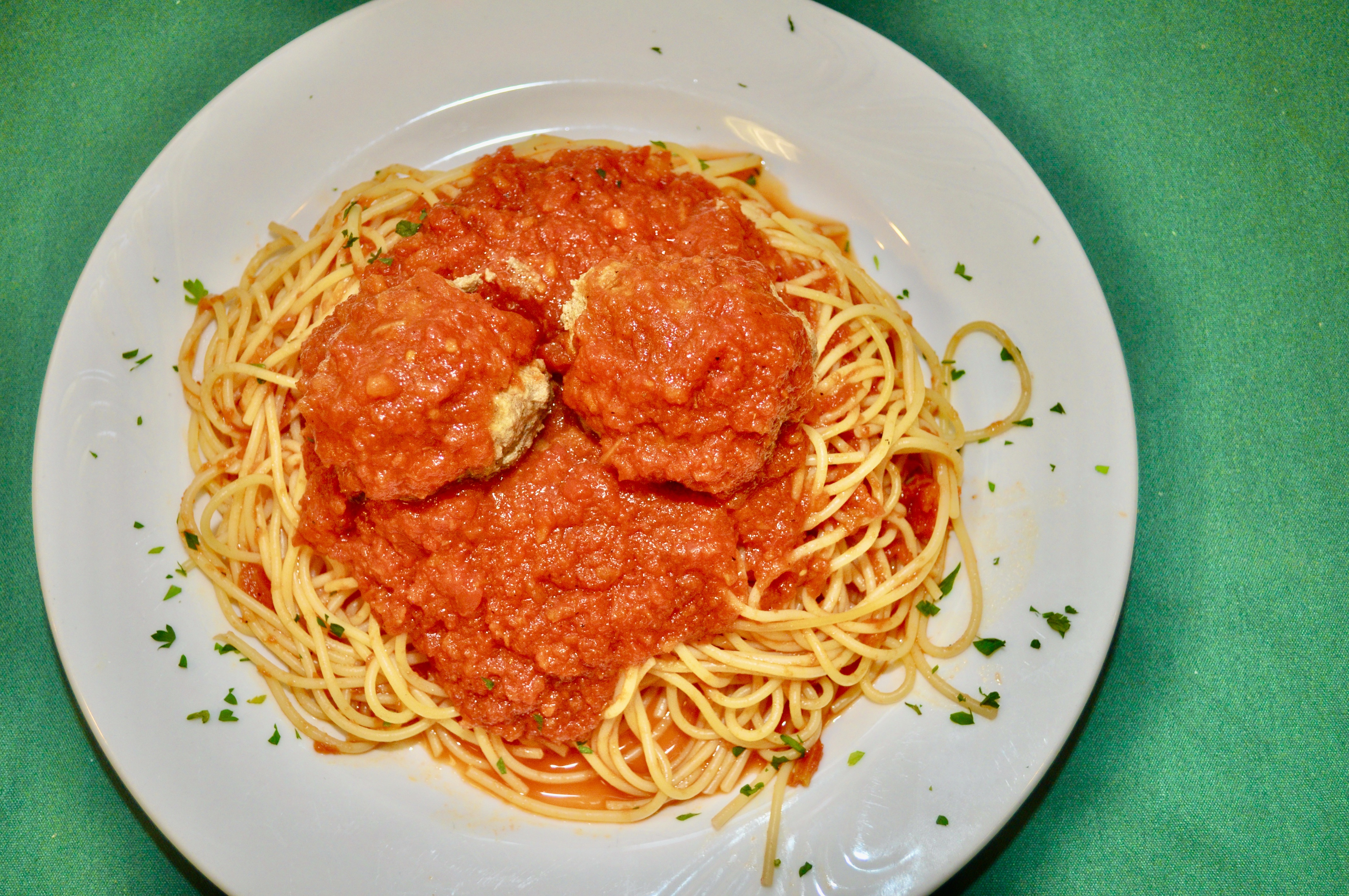 Order Pasta al Pomodoro with Meatball food online from Illianos Grill store, Norwich on bringmethat.com