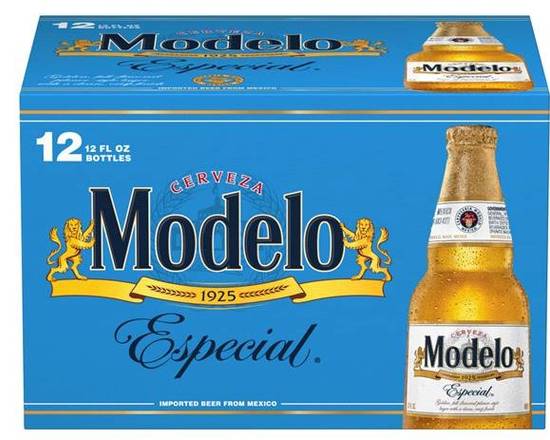 Order Modelo Especial, 12pk-12oz bottle beer (4.4% ABV) food online from Windy City Liquor Market store, El Cajon on bringmethat.com