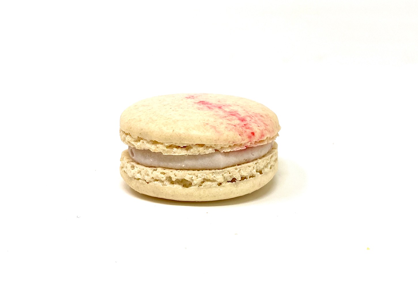 Order White Chocolate Raspberry Macaron food online from Joy And Sweets store, Culver City on bringmethat.com