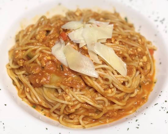 Order Spaghetti Chicken Bolognese Pasta food online from La Bottega store, Syosset on bringmethat.com