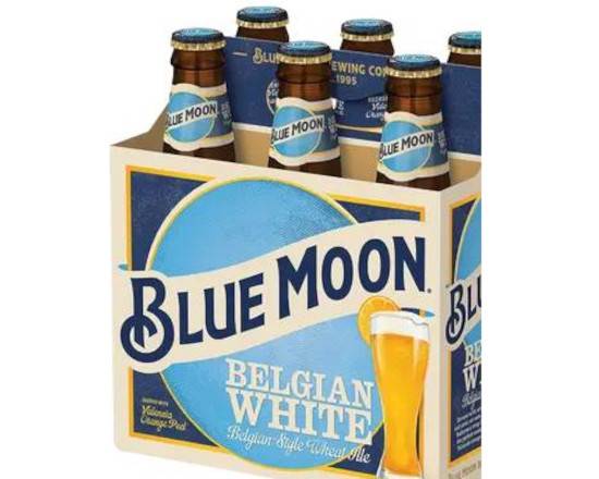 Order Blue Moon, 6pk-12oz bottle beer (5.4% ABV) food online from VALU DISCOUNT LIQUOR #1 store, Houston on bringmethat.com