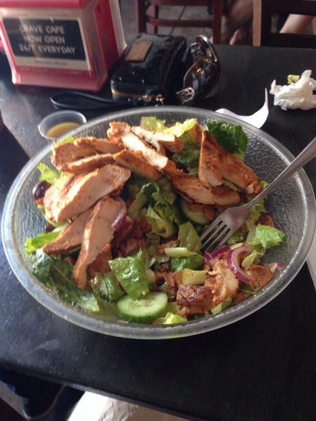 Order Mediterranean Salad-Fatoosh food online from Crave Cafe store, Sherman Oaks on bringmethat.com