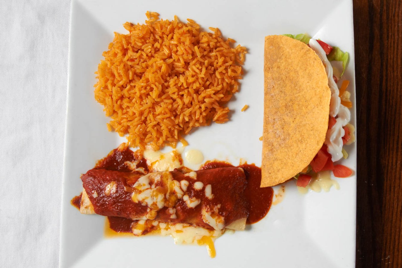 Order 11. Speedy Gonzales Taco Enchilada food online from Plaza Azteca store, Lexington Park on bringmethat.com