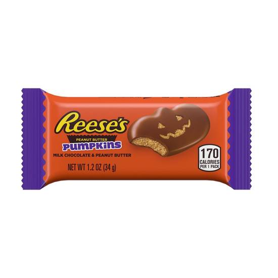 Order REESE'S Halloween Milk Chocolate Peanut Butter Pumpkins Candy, 1.2 OZ food online from CVS store, SAINT MARY'S on bringmethat.com
