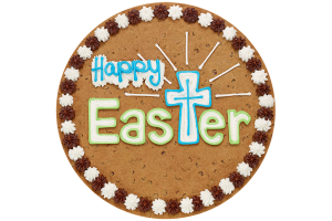 Order Happy Easter Cross Cookie Cake food online from American Deli on Broad St. store, Athens on bringmethat.com