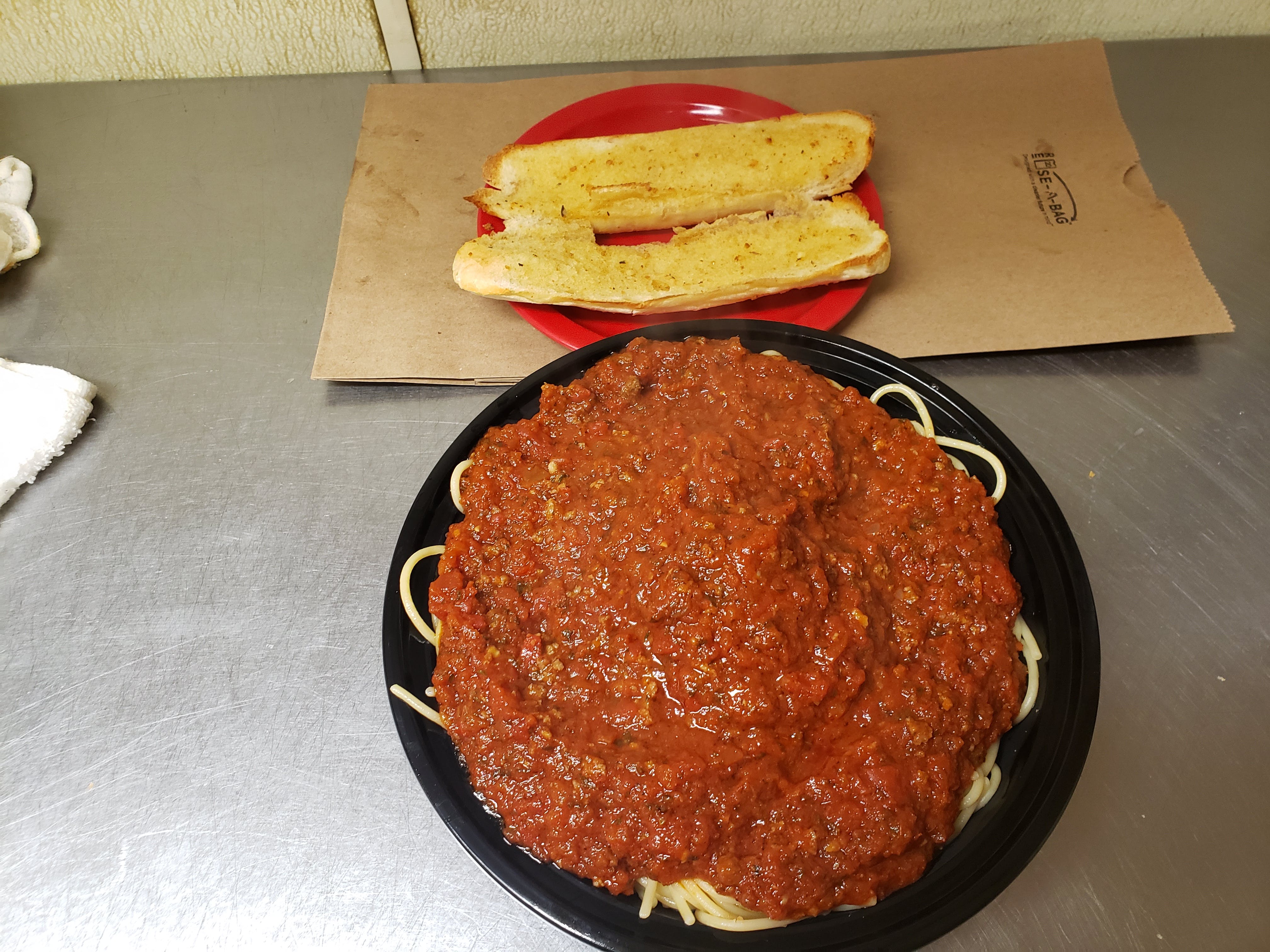 Order Spaghetti - Pasta & Hot Plates food online from Aly's Family Italian Restaurant store, Christiansburg on bringmethat.com
