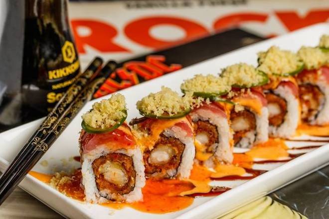 Order Crowd Surfer Roll food online from Rock N Roll Sushi store, Little Rock on bringmethat.com