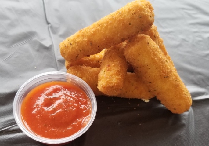 Order 5 Piece Mozzarella Cheese Sticks food online from George's store, Chicago on bringmethat.com