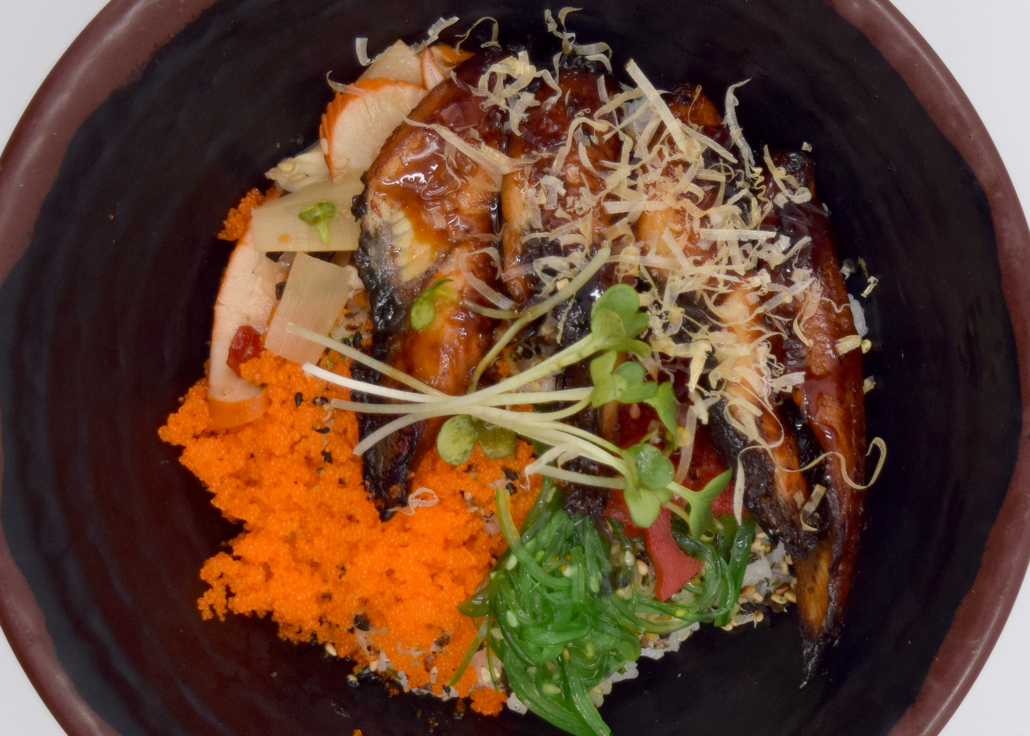 Order Unagi Rice Bowl  food online from Mansun Japanese Restaurant store, Walnut on bringmethat.com