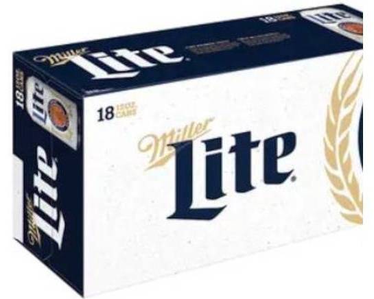 Order Miller Lite, 18pk-12oz can beer (4.2% ABV) food online from Cold Spring Liquor store, Liberty Hill on bringmethat.com