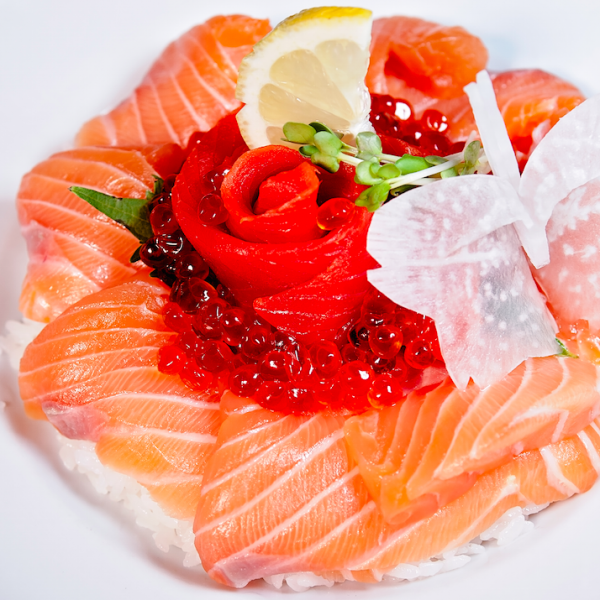 Order Salmon Lover's Don food online from I Love Sushi on Lake Union store, Seattle on bringmethat.com