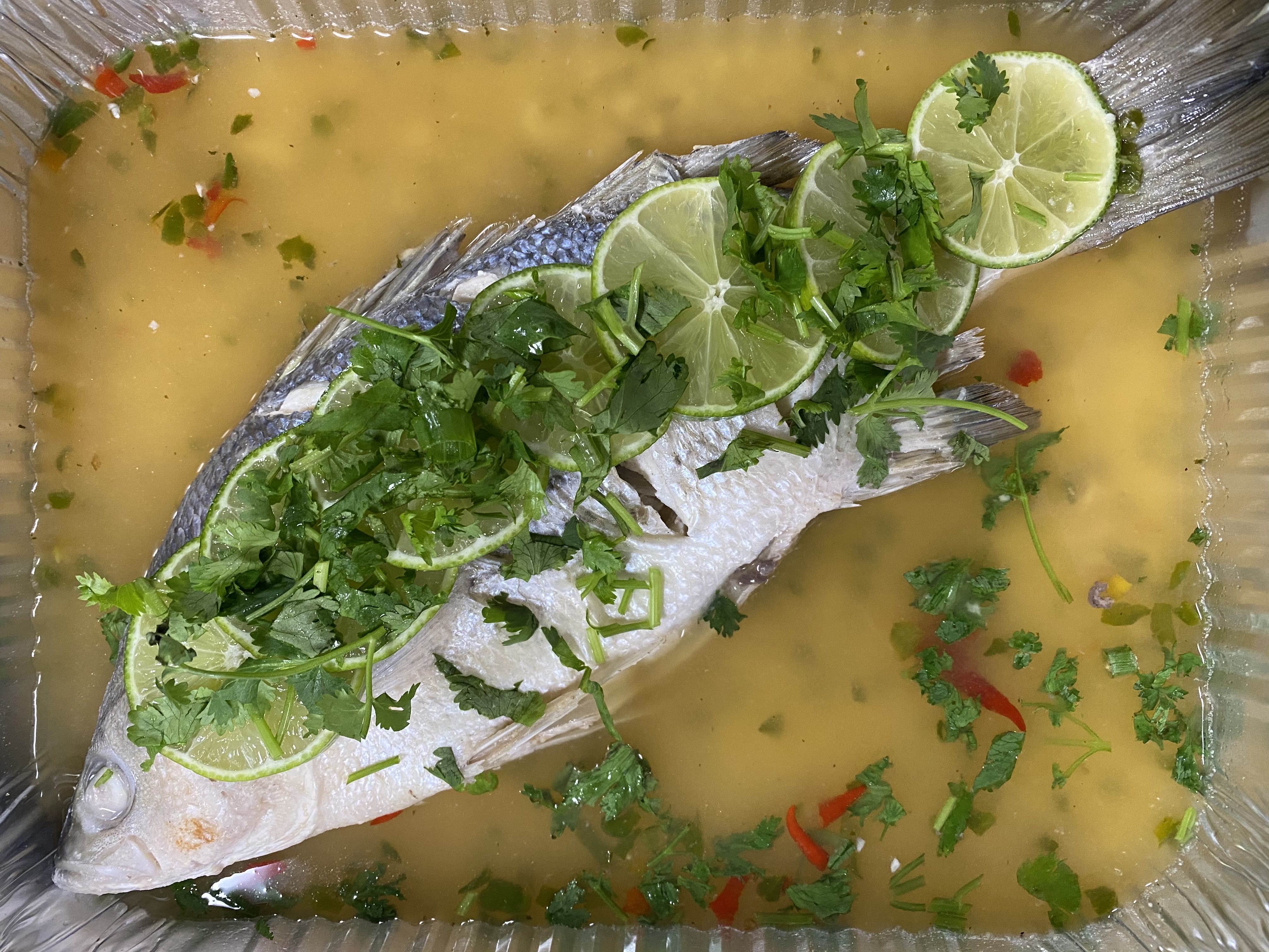 Order Lime Chili Sea Bass food online from Cajun Seafood House store, Los Angeles on bringmethat.com