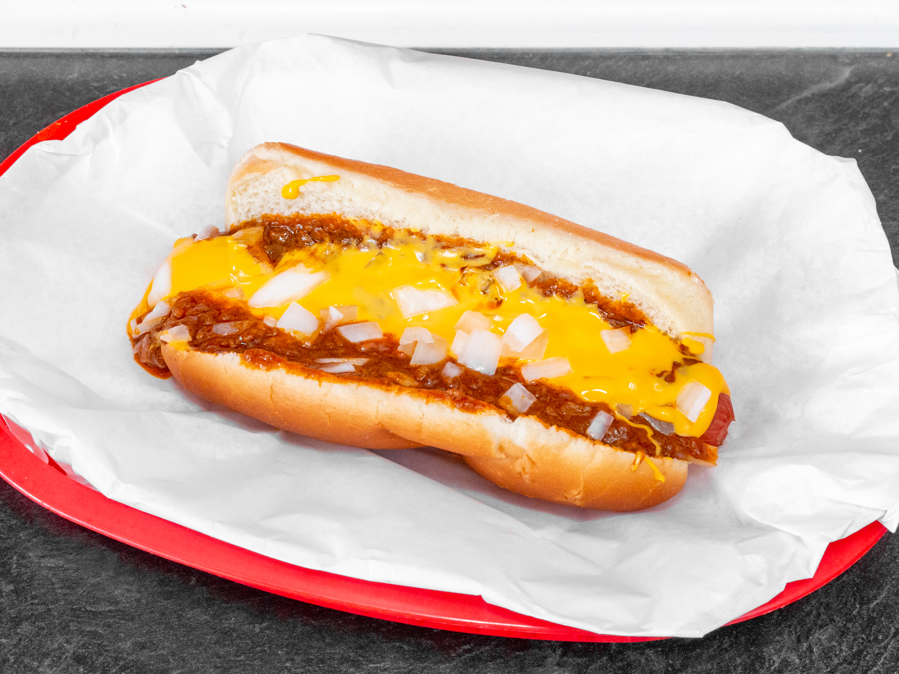 Order Chili Cheese Dog food online from Salerno Red Hots store, Yorkville on bringmethat.com