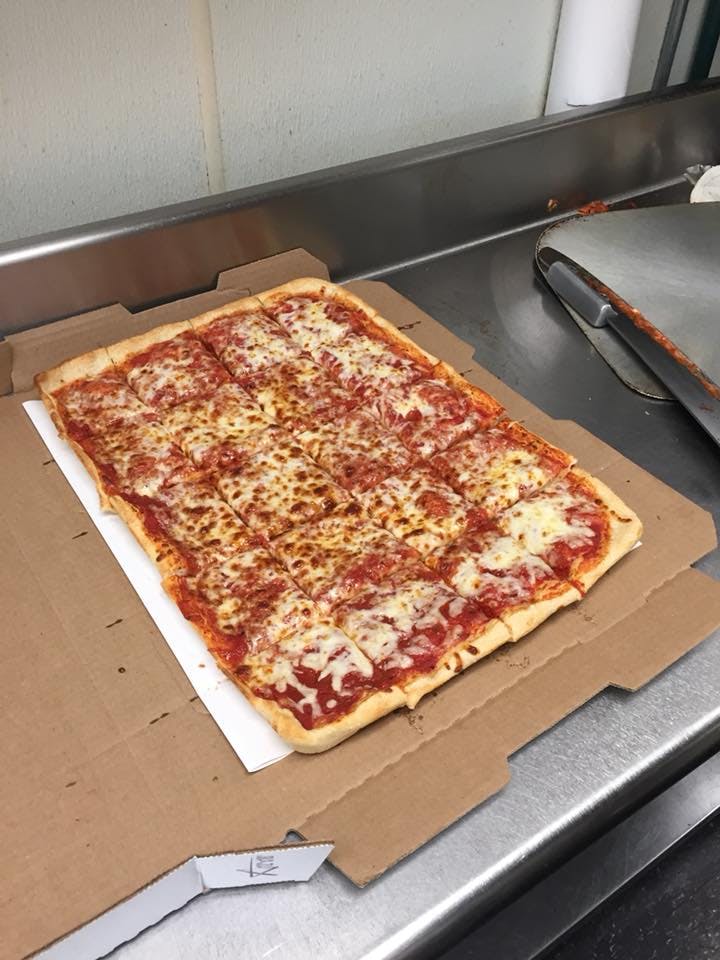 Order Cheese & Red Sauce Pizza - 1/2 Sheet (20 Slices) food online from La Pizzeria store, Cleveland on bringmethat.com